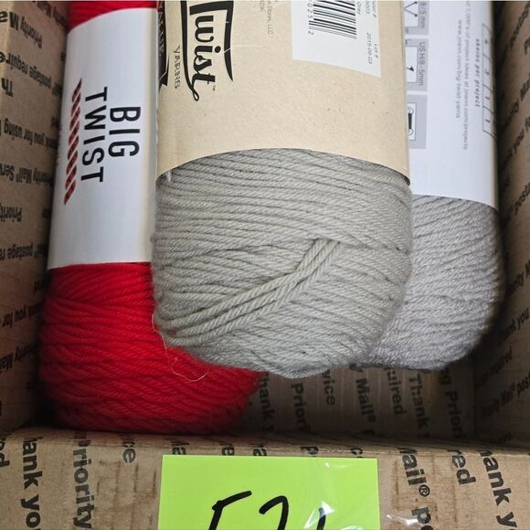 Big Twist Value Yarn Bundle - Gray and Red - Picture 10 of 13